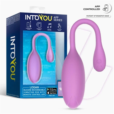 Intoyou Logan - Vibrační vajíčko ovládané aplikací, fialové