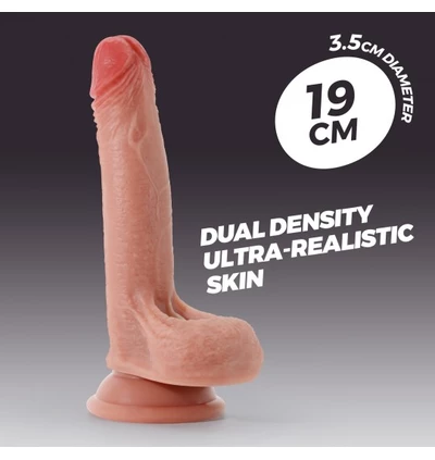 Crushious Inviktus 19 cm - Klasické dildo s prísavkou
