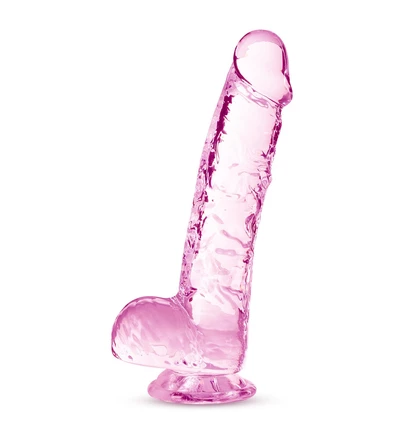 Blush 6 Inch Crystalline Dildo Rose - Classic Dildo, ružové