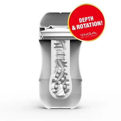 Tenga Gyro Roller Cup - Masturbátor so špirálovou štruktúrou