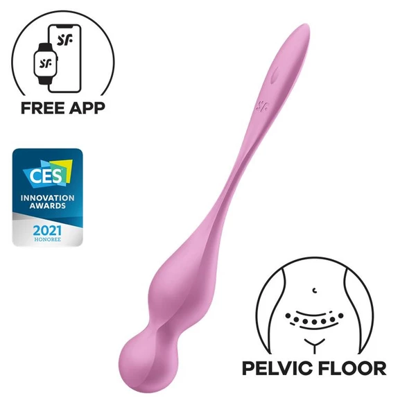 Satisfyer Love Birds 1 - Vibrujúce gejši guľôčky, ovládané aplikáciou