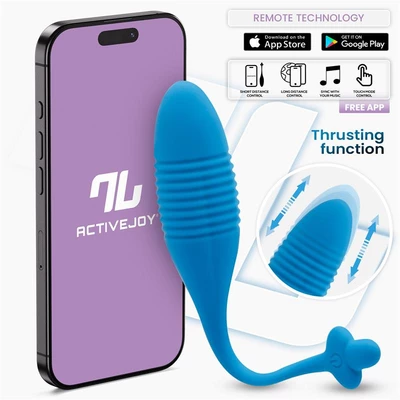 Intoyou Egg with Thrusting - Vibračné vajíčko s funkciou pulzácie, ovládané aplikáciou