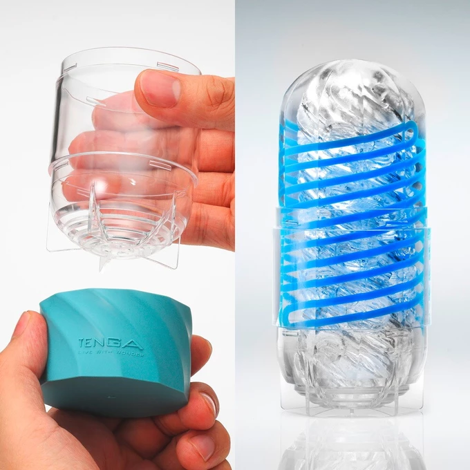 Tenga Spinner DX 01 Drops - Klasický masturbátor s krútiacim efektom