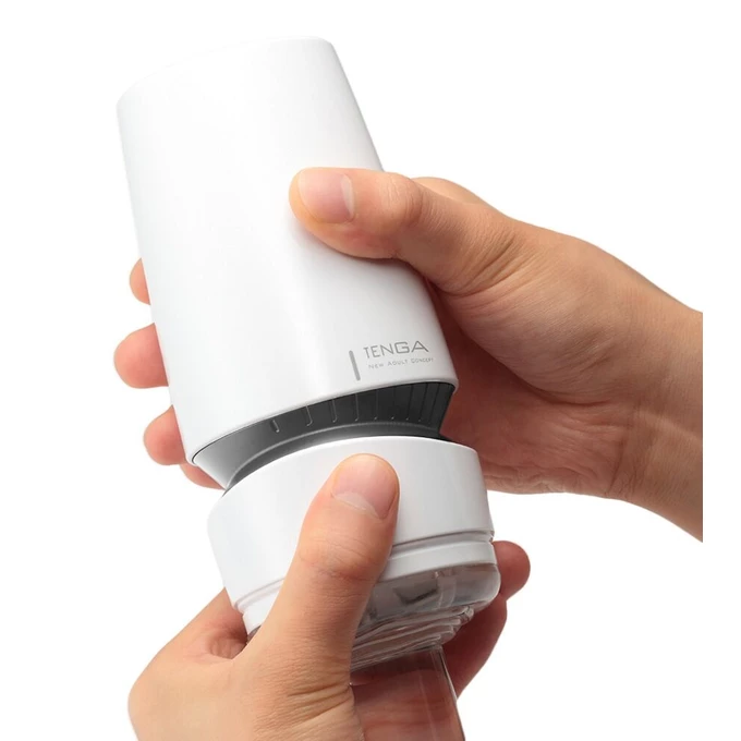 Tenga Aero Silver Ring - Klasický masturbátor so sacím efektom a špirálovou štruktúrou