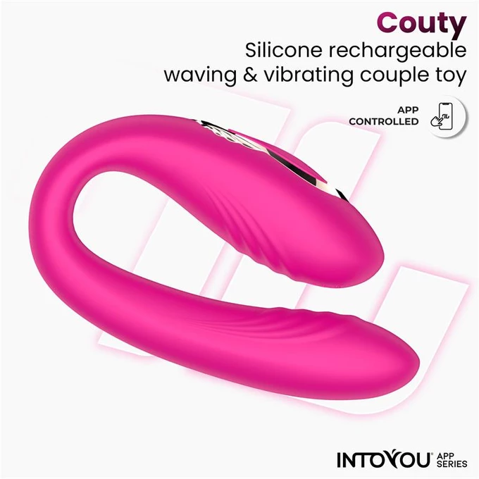 Intoyou Couty Couple toys - Wibrujące jajeczko z funkcją oscylacji, sterowane aplikacją