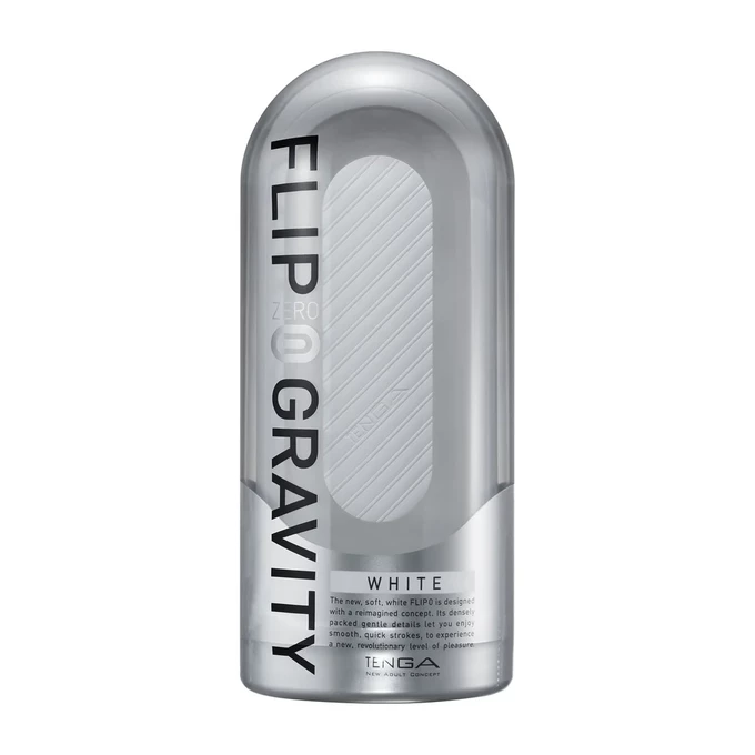 Tenga Flip 0 Gravity - Klasický masturbátor s efektom sania a tlaku, biely