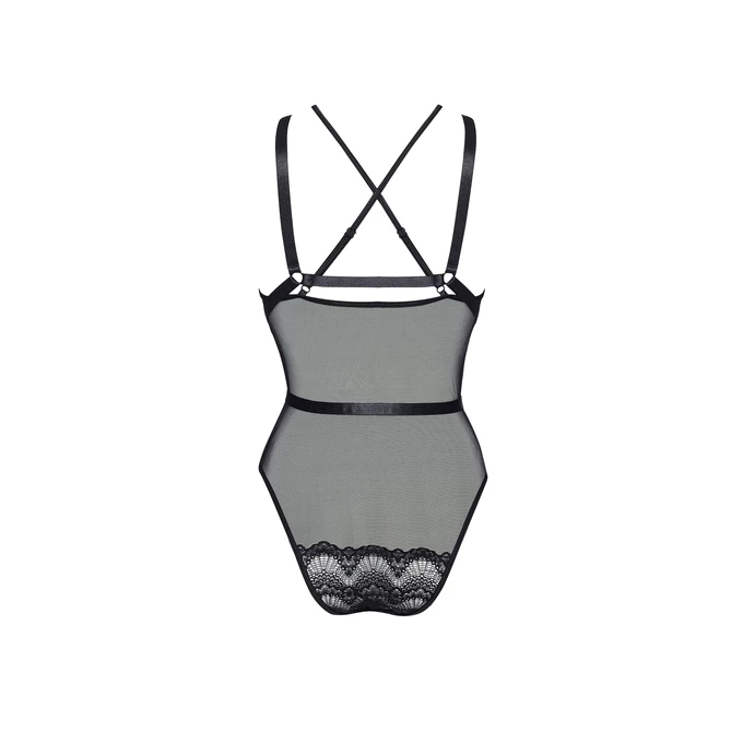 Beauty Night Blair - koronkowe body z ozdobnymi paseczkami