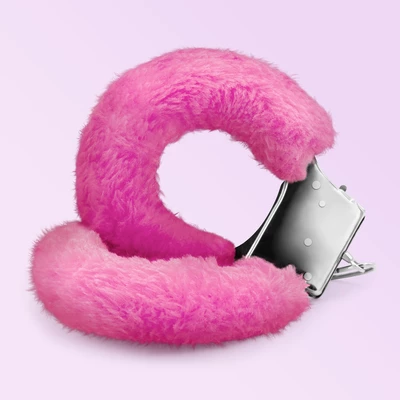Crushious Love Cuffs - Putá s kožušinou, różowe