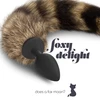 Crushious Foxy delight - Análny kolík s chvostom, čierny