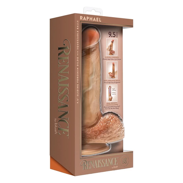 Blush Renaissance Raphael 9.5 Inch Sliding  - Klasické dildo s prísavkou