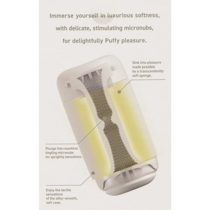 Tenga Puffy Suger White- Klasický masturbátor s mäkkou textúrou