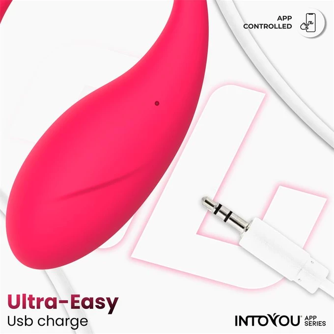 Intoyou Bulby - Vibračné vajíčko ovládané aplikáciou, ružové