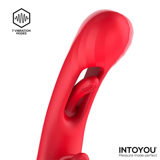 Intoyou Grant - Vibrátor králika s funkciou rotácie a simuláciou orálneho sexu