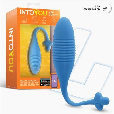 Intoyou Egg with Thrusting - Vibračné vajíčko s funkciou pulzácie, ovládané aplikáciou