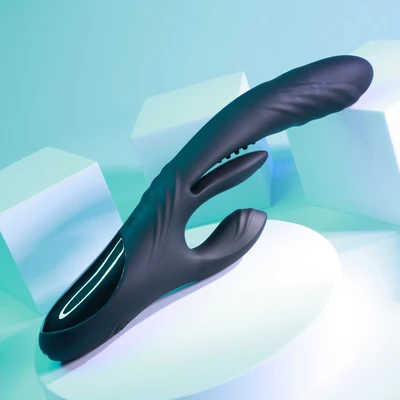 Playboy Rapid Rabbit - Králik vibrátor s pulznou funkciou a prídavným masérom