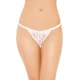 Softline 2250 - tangá s otvoreným rozkrokom, biele