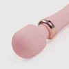 Crushious Dual Massage Wand Jinx - Podwójny wibrator typu wand, z funkcją podgrzewania, jasnoróżowy