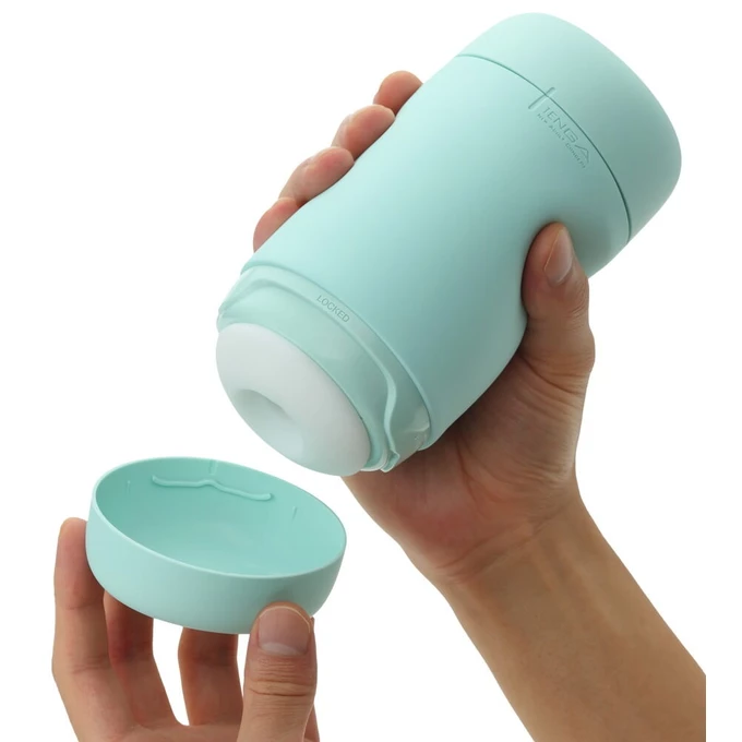 Tenga Puffy Mint Green- Klasický masturbátor s mäkkou textúrou