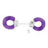 Crushious Love Cuffs Purple - Kajdanki z futerkiem, fioletowy