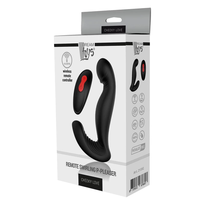Dream toys Swirling P-Pleasure - Wibrujący masażer prostaty, sterowany pilotem