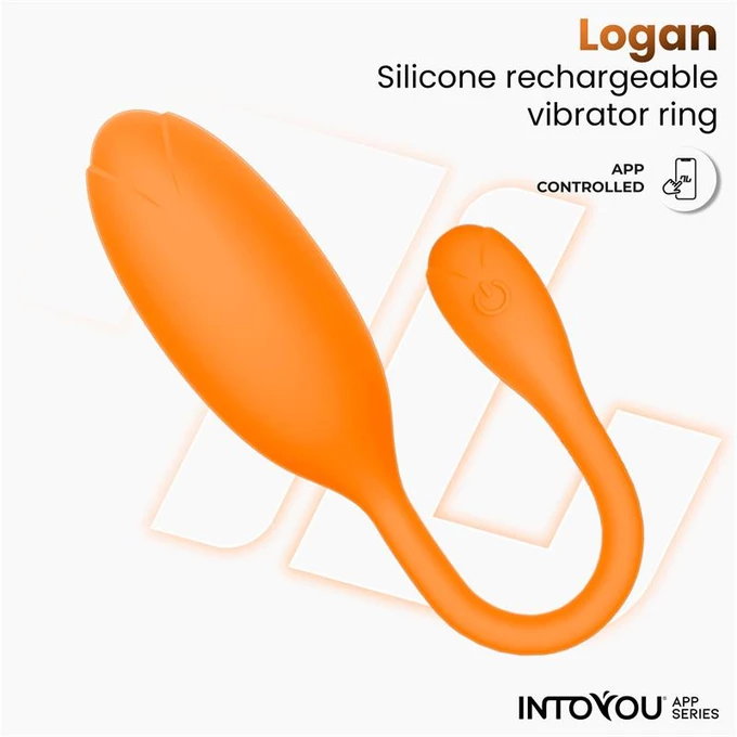 Intoyou Logan - Wibrujące jajeczko sterowane aplikacją, pomarańczowe