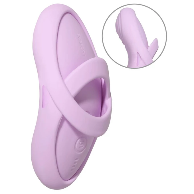 Svakom Echo 2 – Mini vibrátor na prst s odnímateľným puzdrom a funkciou ohrevu, Różowy
