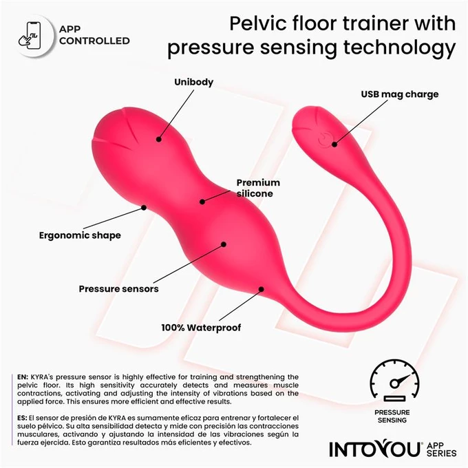 Intoyou Kyra Pelvic - Gejša guličky ovládané aplikáciou