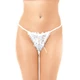 Softline 2282 - tangá s otvoreným rozkrokom, biele