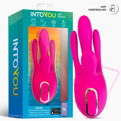 Intoyou Derek Vibe - Multifunkčný vibrátor so 4 ramenami, ovládaný aplikáciou