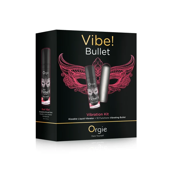 Orgie Vibe! Bullet - Sada guľových vibrátorov s intímnym olejom