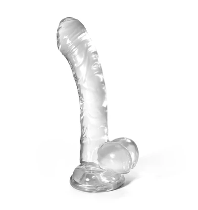 Crushious Hudini Jelly - Dildo s prísavkou, transparentný