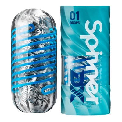 Tenga Spinner DX 01 Drops - Klasický masturbátor s krútiacim efektom