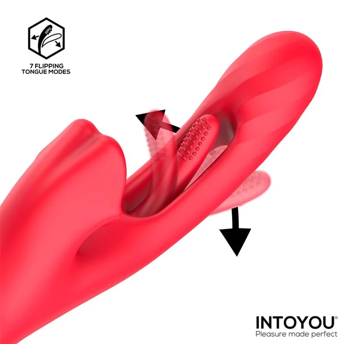 Intoyou Grant - Vibrátor králika s funkciou rotácie a simuláciou orálneho sexu