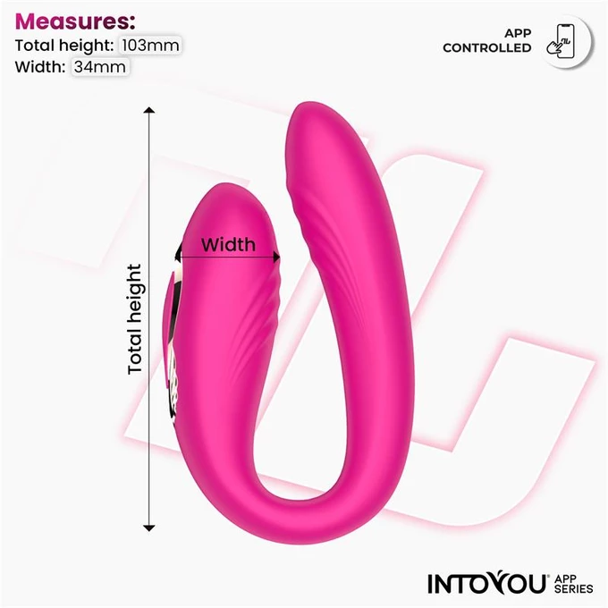 Intoyou Couty Couple toys - Wibrujące jajeczko z funkcją oscylacji, sterowane aplikacją