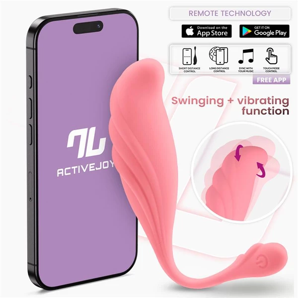 Intoyou App Series Waving - Vibračné vajíčko s funkciou oscilácie, ovládané aplikáciou