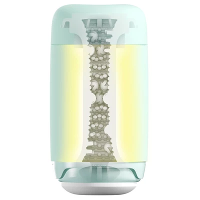 Tenga Puffy Mint Green- Klasický masturbátor s mäkkou textúrou