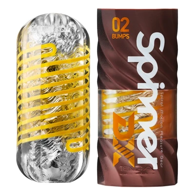 Tenga Spinner DX 02 Bumps - Klasický masturbátor s krútiacim efektom