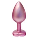 Dream Toys Gleaming Love Pearl - Análny kolík so srdcom, ružový, M