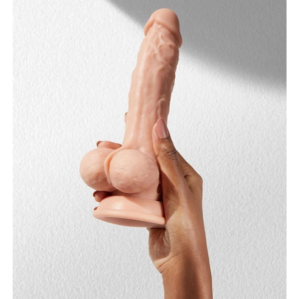 FemmeFun Vortex Turbo Baller - Vibračné dildo s prísavkou s funkciou otáčania, diaľkovo ovládané