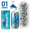 Tenga Spinner DX 01 Drops - Klasický masturbátor s krútiacim efektom