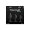 NS Novelties Renegade Triple Ace Kit - Zestaw korków analnych z żebrowaniem