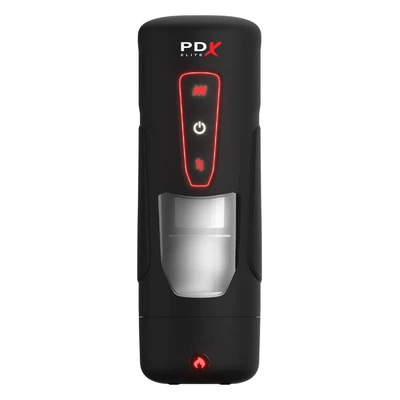 Pipedream PDX Elite Milk me hotter - Masturbator wibrujący z funkcją pchania
