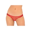 Rene Rofe Pure NV - Majtki z otwartym krokiem, czerwone