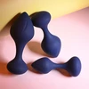 Playboy Tail Trainer - Zestaw korków analnych, granatowe