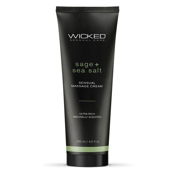 Wicked Sensual Massage Gel - Krem do masażu z szałwią i solą morską, 120 ml