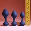 Playboy Tail Trainer - Zestaw korków analnych, granatowe