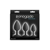 NS Novelties Renegade Triple Ace Kit - Zestaw korków analnych z żebrowaniem