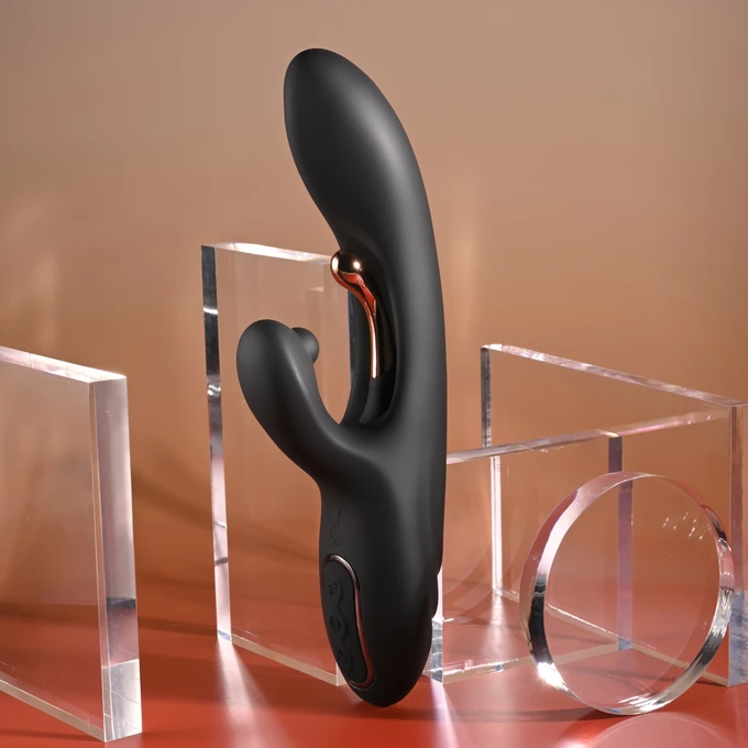 Playboy Aureus - Vibrátor Bunny, čierny