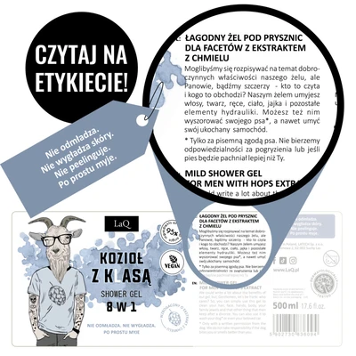 Laq &quot;Kozioł z klasą&quot; - sprchový gél, 500 ml