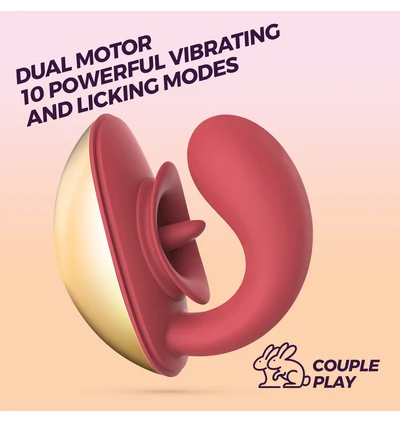 Crushious Arcane - Podwójny wibrator z symulacją seksu oralnego